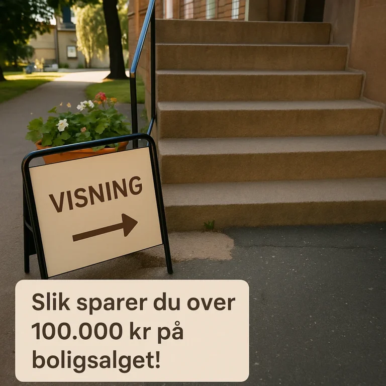 Slik kan du spare over 100.000 kroner på boligsalget