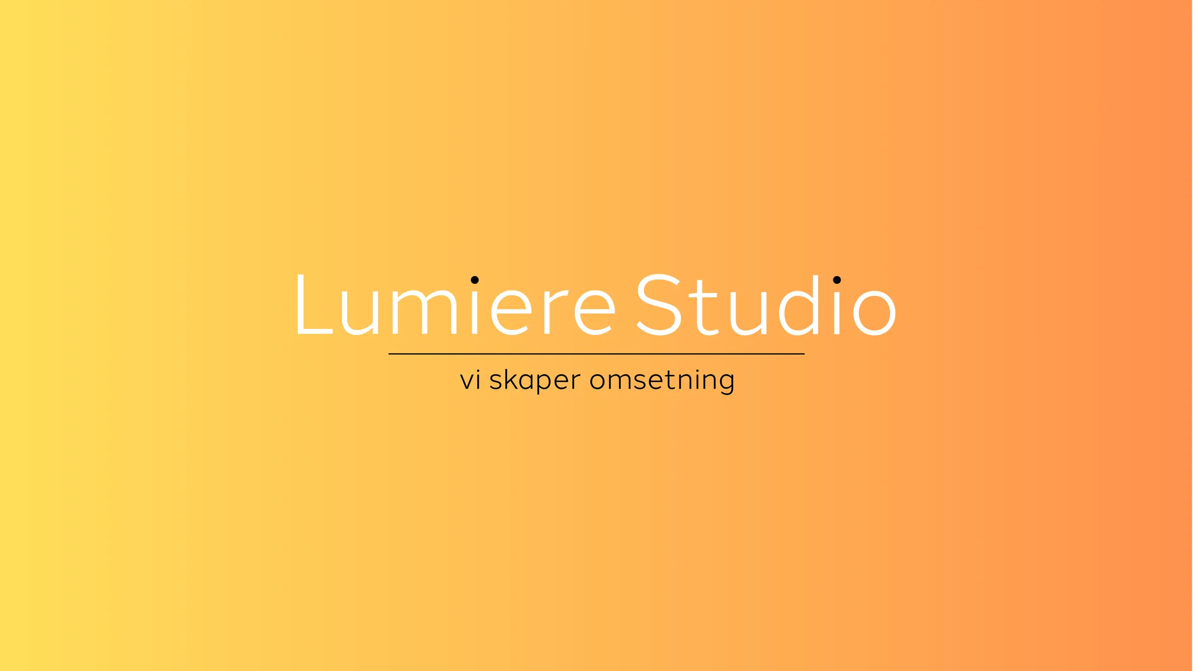 LUMIERE STUDIO AS